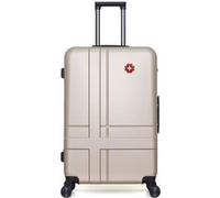 swiss kopper - valise grand format abs uster 4 roues 75 cm - beige beige