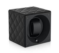 Swiss Kubik Remontoir Masterbox Couture - Losange Noir / Couture Décorative Noire