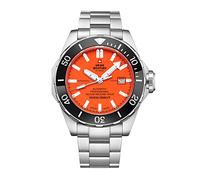 Swiss Military by Chrono Montre Homme Mouvement Automatique avec Bracelet métallique en Acier Montre Homme analogique Argent Noir SMA34092.03