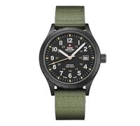 Swiss Military by Chrono SM34108.07 Montre analogique à quartz pour homme avec bracelet en textile Noir