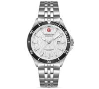 Swiss Military Hanowa Flagship Elements Montre à quartz 10 ATM, Argenté/blanc, onesize, Bracelet