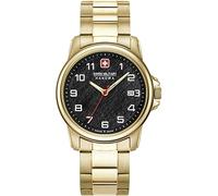 Swiss Military Hanowa Montre à Quartz analogique Unisexe pour Adulte avec Bracelet en Acier Inoxydable 06-5231.7.02.007, Or, Bracelet