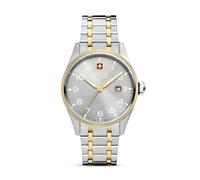 Swiss Military Hanowa Montre analogique à Quartz pour Homme avec Bracelet en Acier Inoxydable SMWGH0000860, Argent/Or, Taille Unique, Bracelet