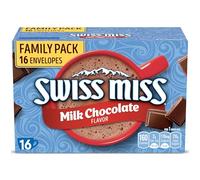 Swiss Miss - Mélange à boisson au cacao chaud, saveur chocolat au lait, pack familial, 16 pièces