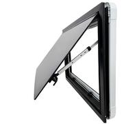 SWISS OUTDOOR S.O. Fenêtre basculante double verre acrylique pour camping-car 900 x 500 cm Fenêtre encastrable rectangulaire moderne