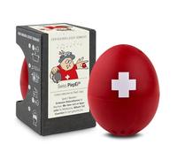 Swiss PiepEi - Minuteur chantant pour la cuisson - Cuiseur à œufs pour 3 niveaux de dureté - Croix suisse - Œuf de cuisine amusant - Musique Eggtimer - Brainstream