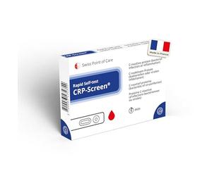Swiss Point Of Care CRP-Screen Test rapide - Test rapide pour détecter les infections bactériennes ou les inflammations, détection de la CRP (protéine C-réactive), autotest à domicile