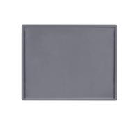Swiss Roll Plaque de cuisson en silicone antiadhésif, réutilisable, pour la cuisine, le pain, les biscuits, 31 x 26 cm (gris)