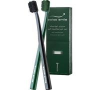 Swiss-Smile Soin Soin-dentaireStyle HerbalSet Soft Toothbrush 1 brosse à dents verte + 1 brosse à dents noire 2 Stk.