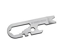 SWISS+TECH ST67129 Micro clé multifonction 14 en 1, construction en acier inoxydable, pour porte-clés, auto, camping, quincaillerie (lot de 1)