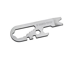 SWISS+TECH ST67129 Micro clé multifonction 14 en 1, construction en acier inoxydable, pour porte-clés, auto, camping, quincaillerie (lot de 1)