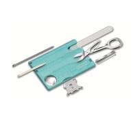 SwissCard Kit pour Ongles Victorinox 13 Fonctions Transparent Bleu