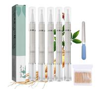 Swissclear Lot de 5 stylos antifongiques Mullend pour le soin des ongles - Traitement antifongique - Réduit la décoloration, répare les fissures et corrige les ongles déformés