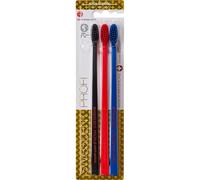 Swissdent Soin Brosses-a-dentsSoft-MediumProfi Colours Trio Bleu/Bleu, Rouge/Rouge, Noir/Noir 1 Stk.