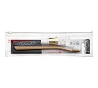 Swissdent Soin SetsKit de voyage Crystal Whitening Toothpaste Repair & Remineralisation RDA 14 10 ml + Brosse à dents professionnelle Whitening Gold 10 ml