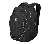 Swissdigital Design TSA Business Sac à dos pour ordinateur portable pour homme, sac à dos de voyage avec port de charge USB, sac à dos technique universitaire avec poches RFID, cadeau pour homme et