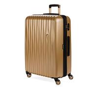 SwissGear 7272 Energie Expandable Hardside Luggage with Spinner Wheels and TSA Lock, Gold, Checked-Large 27-inch