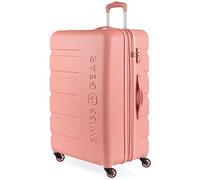 SwissGear 7366 Valise Rigide Extensible avec roulettes, Amande Corail, Checked-Medium 23-inch, 7366 Valise Rigide Extensible avec roulettes pivotantes