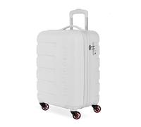 SwissGear 7366 Valise Rigide Extensible avec roulettes, Blanc, S, 7366 Valise Rigide Extensible avec roulettes pivotantes