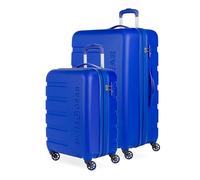 SwissGear 7366 Valise Rigide Extensible avec roulettes, Bleu Cobalt, 2-Piece Set (19/27), 7366 Valise Rigide Extensible avec roulettes pivotantes