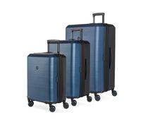 SwissGear Duet Valise Rigide Extensible avec roulettes pivotantes, Bleu Marine/Noir, 3-Piece Set (19/24/28), Swissgear Duet Valise Rigide Extensible avec roulettes pivotantes