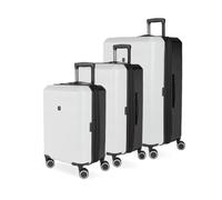SwissGear Duet Valise Rigide Extensible avec roulettes pivotantes, Gris/Noir, 3-Piece Set (19/24/28), Swissgear Duet Valise Rigide Extensible avec roulettes pivotantes