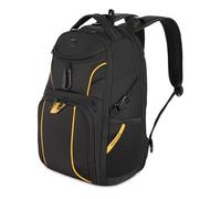 SwissGear Mini 1900 Scansmart Slim Version Laptop Backpack, Black/Gold, 16-Inch