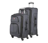 SwissGear Sion Softside Lot de 2 valises Extensibles Gris foncé 21/25 Gris foncé 2 pièces 21/25 Bagages Extensibles, Gris foncé, 2-Piece Set (21/25), Sion Softside Valise Extensible