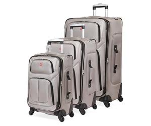SwissGear Sion Softside Valise Extensible, étain, 3-Piece Set (21/25/29), Sion Softside Valise Extensible