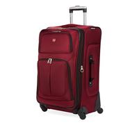 SwissGear Spinner 25" Bordeaux, Bordeaux, Checked-Medium 25-inch, Sion Softside Valise Extensible