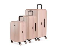 SwissGear Wanderlust Pro Spinner Extensible léger, Rose, 3-Piece Set (20/24/28), Wanderlust Pro Spinner Extensible léger