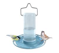 SWISSINNO Abreuvoir pour Oiseaux Zug Smart Birds Bleu Clair - Résistant aux UV en Plastique PC et ASA Robuste - Distributeur d’Eau Balcon terrasse Jardin - Durable et Facile à Nettoyer
