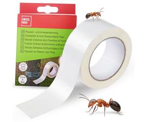 SWISSINNO Bande Glue Arbre fruitier Anti Fourmis 5 cm x 5 m Usage extérieur | Protection arbres fruitiers, ant tape, glu arboricole, pose facile, efficace 3 mois, sans pesticides, pour jardin