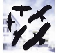 SwissInno Autocollants anti-collision oiseaux 1 705 001 - Lot de 5, transparent, résistant UV