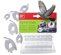 SWISSINNO Clips Gouttière pour Pics Anti-Pigeons - Fixation sans Perçage - Lot de 6 - Installation Facile sur Gouttières Standards - Accessoire Discret et Résistant