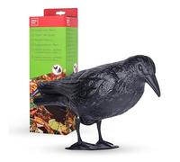 SWISSINNO Corbeau effaroucheur Oiseaux Répulsif Pigeons Balcon extérieur | Plastique résistant, installation facile, usage extérieur, pour balcons jardins, visuel dissuasif, 1 pièce