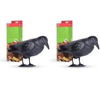 SWISSINNO Corbeau Répulsif Anti-Pigeons - Effaroucheur d’Oiseaux Visuel - Solution Durable et Discrète pour Balcons et Jardins - Aucun Entretien Nécessaire (Lot de 2)