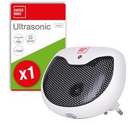 SWISSINNO Mini Répulsif Ultrasonique Antiparasitaire - Répulsif pour Rongeurs 15m² - Défense Ultrasonique Contre Souris, Rats et Belettes - pour Intérieur