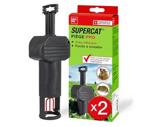 SWISSINNO Piège à Campagnols Pro SuperCat 1 Piège pour Mulots au Jardin | Mécanisme breveté, pour rats taupiers, sans poison, utilisation extérieure, pour pelouses et espaces verts, usage quotidien