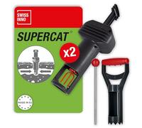 SWISSINNO Piège à campagnols Pro SuperCat avec Accessoires | Piège Efficace pour Rats des Champs et campagnols, Mécanisme breveté, Réutilisable | 2X Pièges + 1X Accessoires