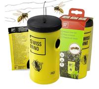 SWISSINNO Piège à Guêpes - Solution Efficace Contre Les Guêpes et Frelons - Réutilisable avec Appât Alimentaire - Utilisation Extérieure - Protection Terrasse Jardin Pique-Nique