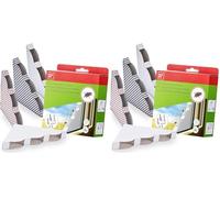 SWISSINNO Piège à Mouches pour Fenêtre 4 Pièges - Attrape-Mouches Transparent Auto-Adhésif - Capture Efficace des Insectes Volants - Facile à Installer - Discret et sans Odeur (Lot de 2)