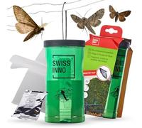 SWISSINNO Piège à Pyrale du Buis - Piège à Pheromones sans Insecticide - 200m² - INCL. Pheromone et Bande Adhésive - Réutilisable - Détection Précise pour Jardin et Haies