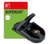 SWISSINNO Piège à Rats SuperCat - Piège à Ressort réutilisable et fiable avec appât au Beurre de cacahuète - Prêt à l'emploi - Utilisation intérieure et extérieure - 1 Piège