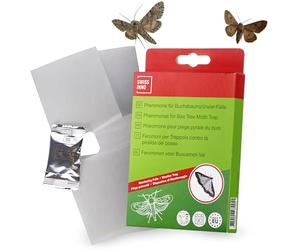 SWISSINNO Recharge Phéromone pour Piège à Pyrale du Buis - 2X Capsules + 2X Bandes Adhésives - 3 Mois d’Utilisation - pour Piège SWISSINNO