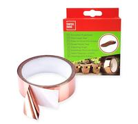 SWISSINNO Ruban Cuivré Anti-Limaces - Bande de cuivre autocollante pour Protection des Plantes - 5 m x 3 cm résistante à l’Eau