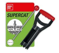 SWISSINNO Set d'accessoires pour piège à campagnols : Tige INOX 25 cm, Perce-Trou 6 cm avec boîtier Plastique, Design européen, Facile à Utiliser - 1X Set d'accessoires