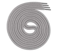 Swissly - Lacets ronds d’environ 4,5 mm de diamètre pour chaussures de travail, chaussures de randonnée, chaussures de marche, bottes - Lacets en polyester - Longueurs 70-220 cm, gris, 190 cm / ø