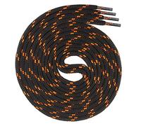 Swissly Lot de lacets ronds d’environ 4,5 mm de diamètre pour chaussures de travail, chaussures de randonnée, bottes - lacets en polyester - longueur 70 - 220 cm, 160 cm / ø 4,5mm