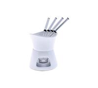 Swissmar Glow Appareil à Fondue au Chocolat 7 Pièces, Céramique/Inox, Blanc